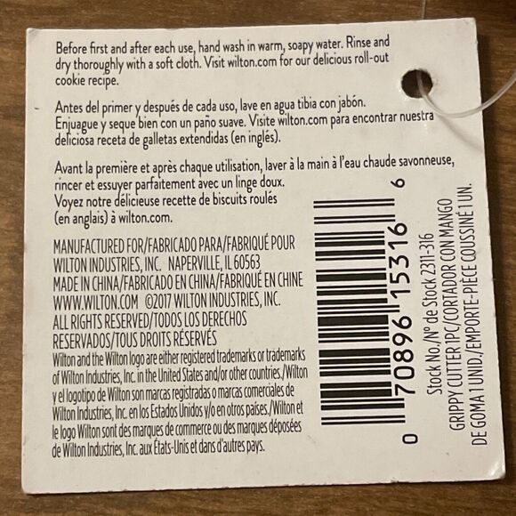 Wilton Grippy Cutter Comfort Grip Purple Unicorn Cookie Cutter 2311-9272 - Picture 4 of 5